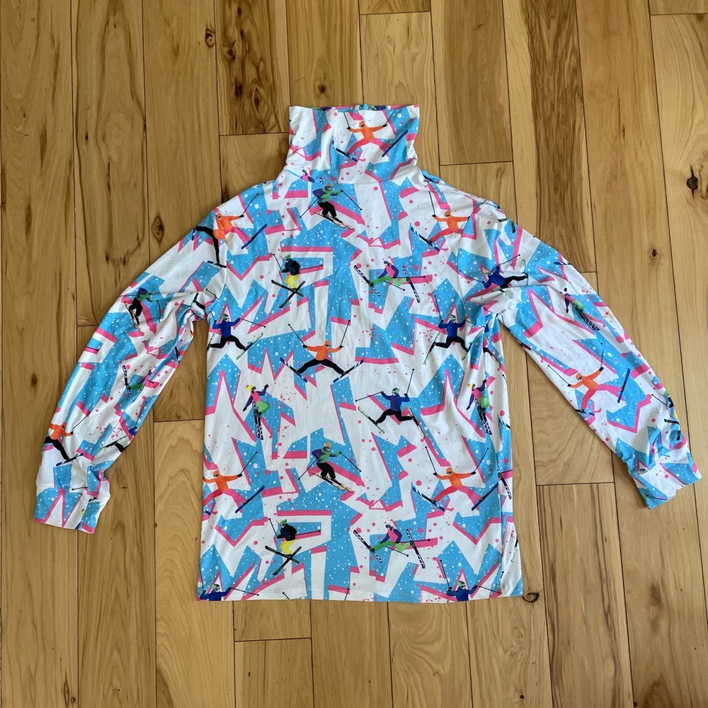 Shinesty retro  turtleneck ski base layer